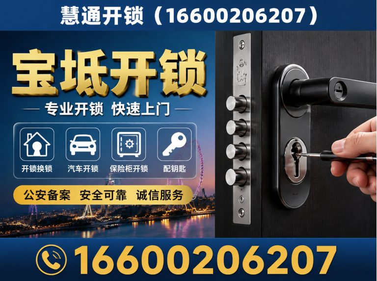 北辰区24小时开锁展示图